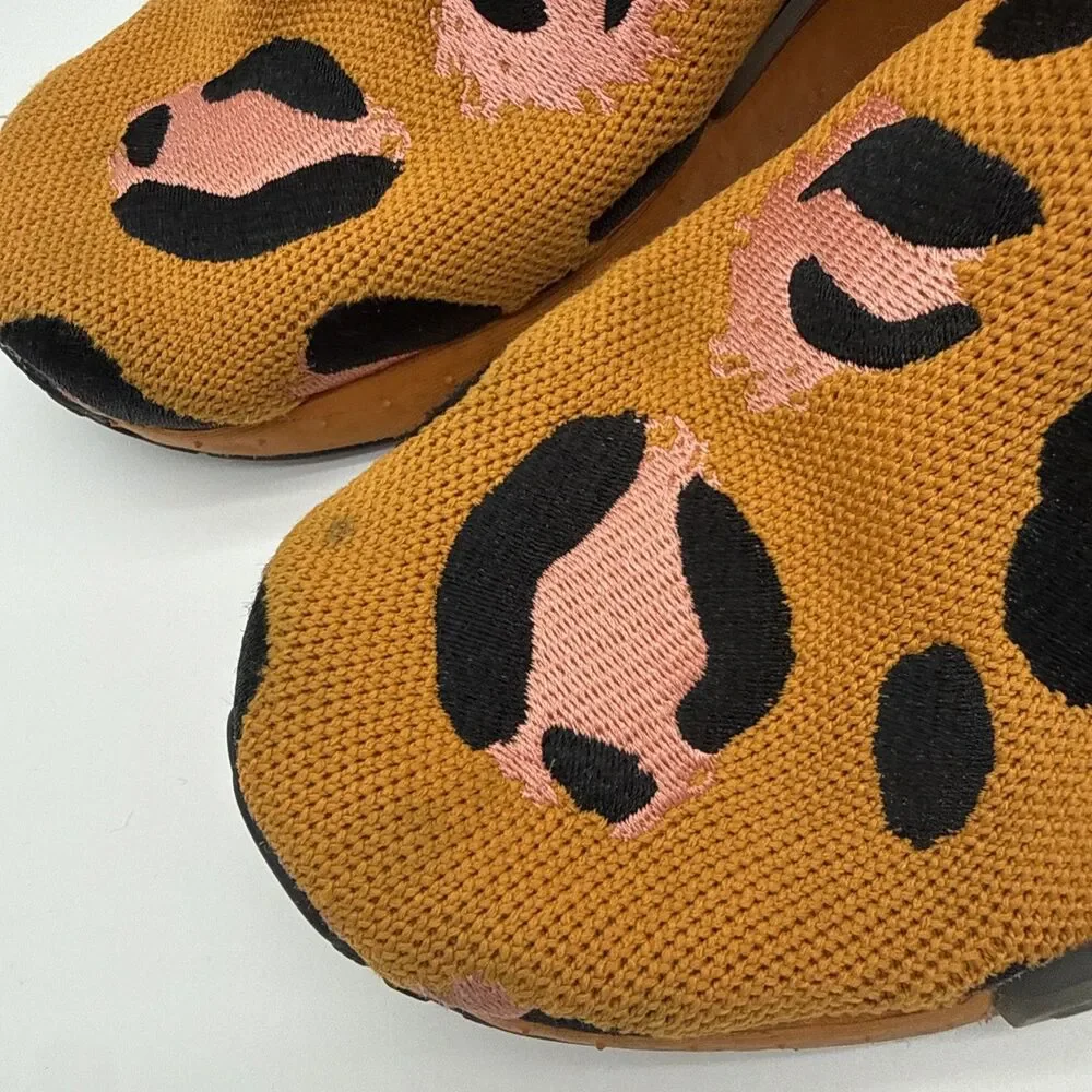 Adidas Human Race Pharrell Williams Animal Print Sneakers Men's 5.5 Orange